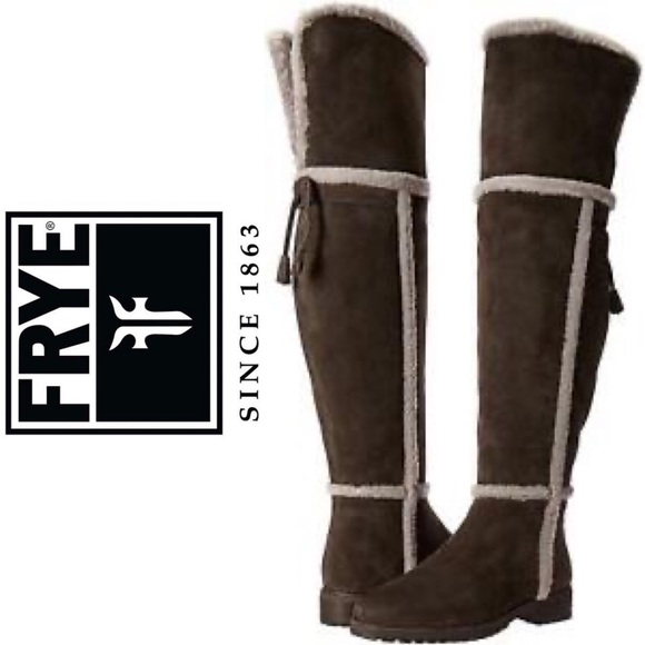 frye tamara shearling boots